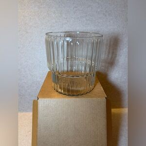 Be Home: Shae Champagne Ribbed Glass Bucket The Jilly Box Winter NWT New in Box